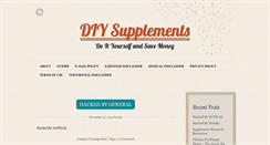 Desktop Screenshot of diysupplements.com